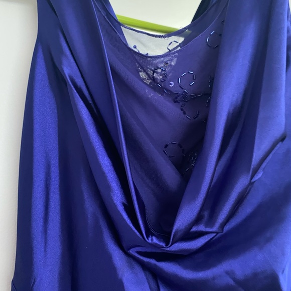 Beautiful Patra Purple Sleeveless Evening Dress.              Size 8 - Picture 5 of 11